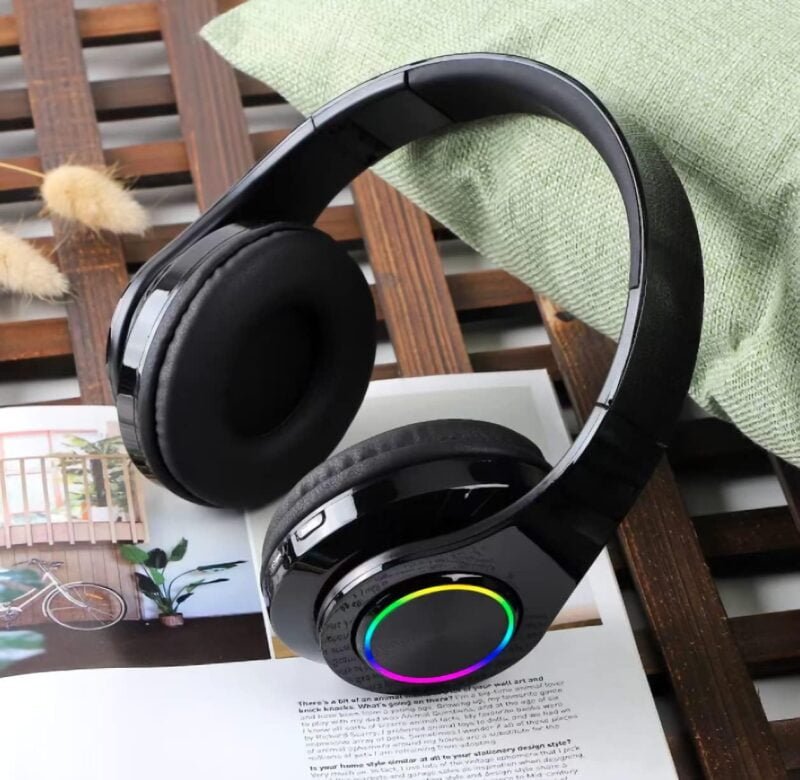 Wireless Luminous Bluetooth Headphone Black